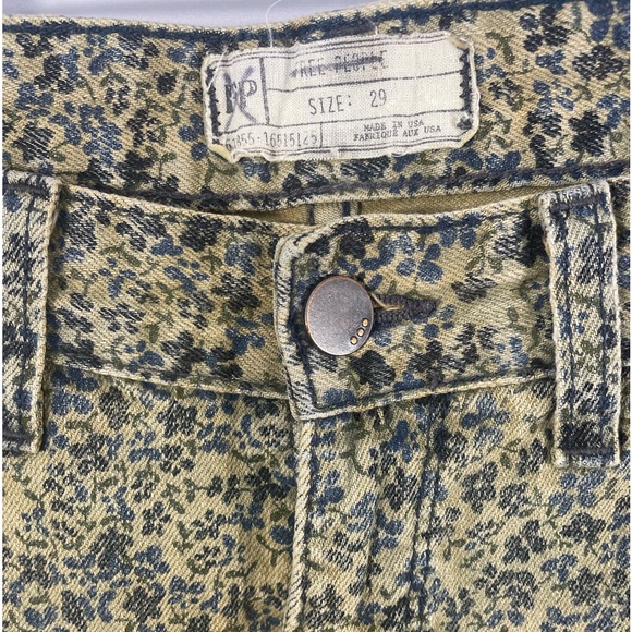 Free People Skinny Flower Jeans, Size 29, Low rise jeans, floral, Multi colored - Picture 3 of 10